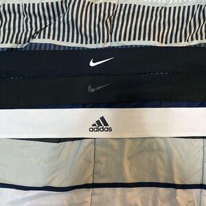 Nike and adidas headbands